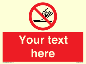 Custom prohibition Do not use for face grinding